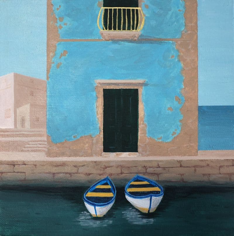 A house in a seaside town in southern Italy.